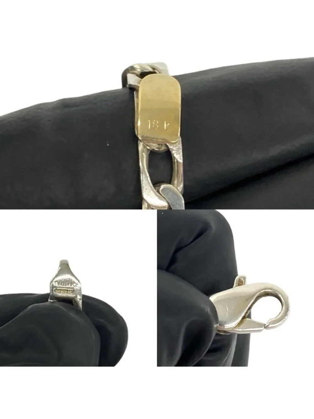 Tiffany & Co Vintage Figaro Chain Bracelet Silver